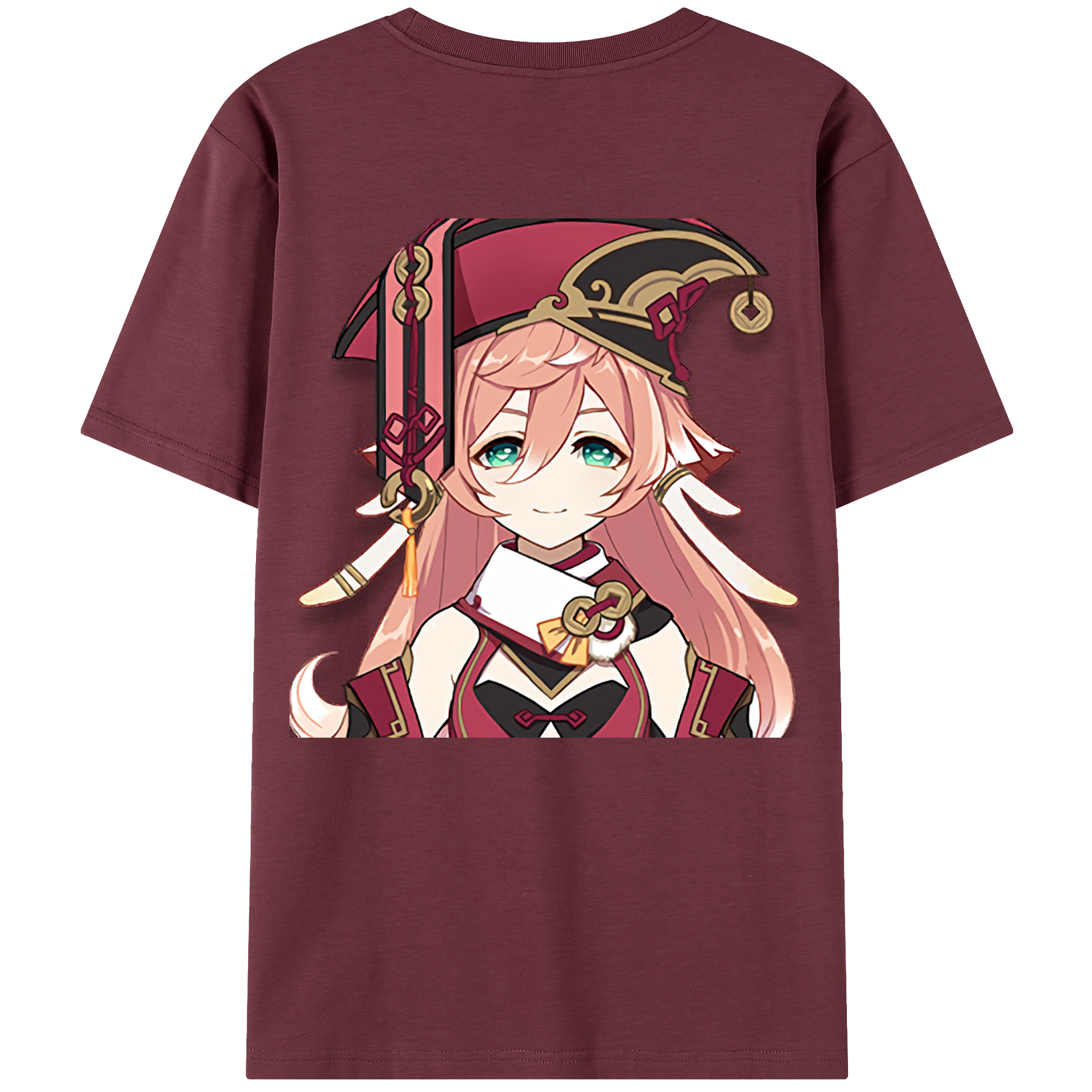 げんし神 ヤンフェイ genshin Yanfei 綿100％半袖Tシャツ（背面プリント）